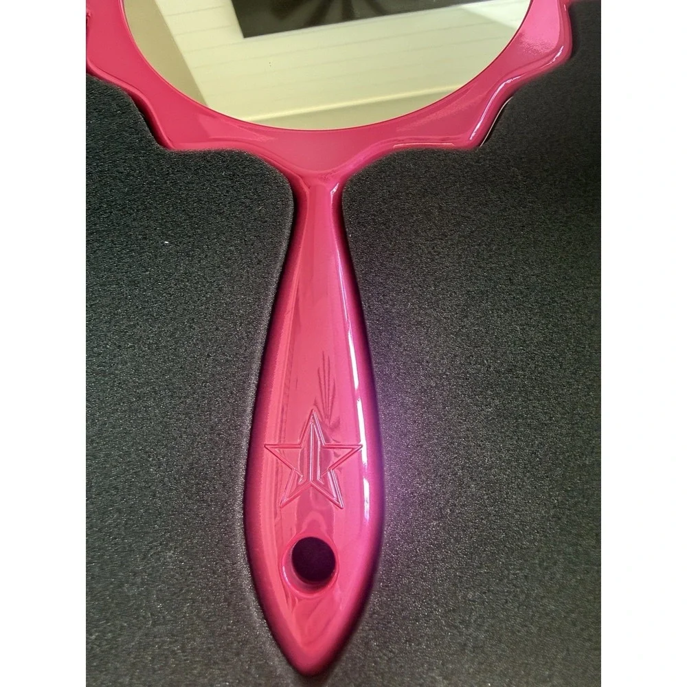 Jeffree Star Cosmetics Approved Stamp Hand Mirror - Pink Chrome - NIB Authentic